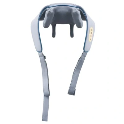 Afbeelding van axion® Kraftwerk draadloos nekmassage apparaat inclusief warmtefunctie en elastische band in grijs
