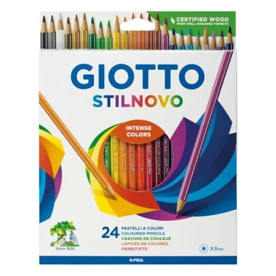 Afbeelding van Giotto Hanging Box Of 24 Colouring Pencils Stilnovo