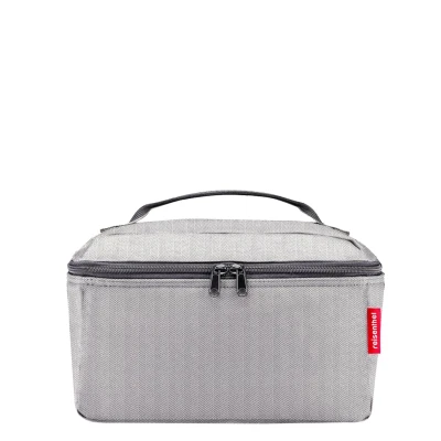 Afbeelding van Reisenthel Beautycase Toilettas 4L Herringbone Grey Lichtgrijs