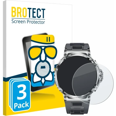 Afbeelding van BROTECT Screenprotector voor Smartwatch V69 1.85&quot; Folie Beschermfolie Beschermglas matte (3 Stuks)