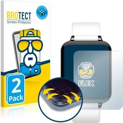 Afbeelding van BROTECT Volledig bedekkende screen protector, Smartwatch beschermfolie, Transparant