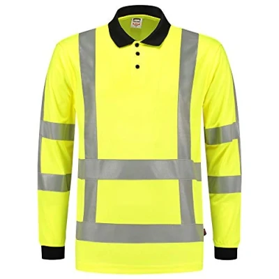 Afbeelding van Tricorp 203005 Poloshirt RWS Birdseye Lange Mouw Fluo Geel