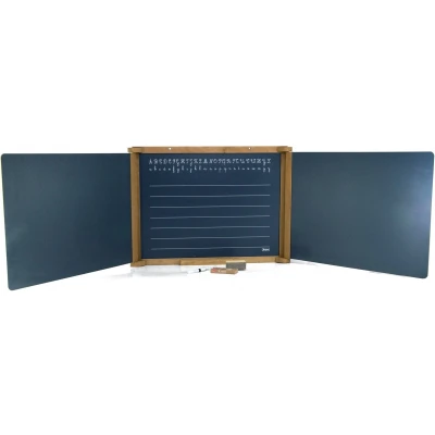 Afbeelding van Dubbelzijdig krijtbord Jeujura Wooden Triptych