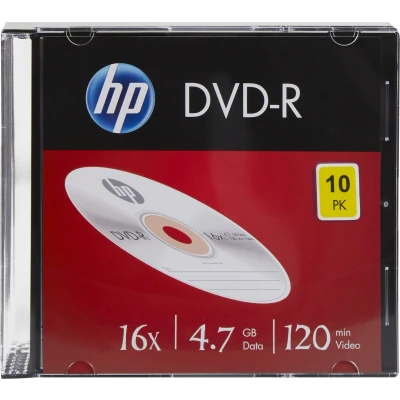 Afbeelding van HP DME00085 DVD R disc 4.7 GB 10 stuk(s) Slimcase