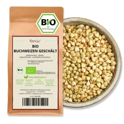 Afbeelding van Kamelur Gepelde biologische boekweit (500 g) kiembare uit gecontroleerde teelt