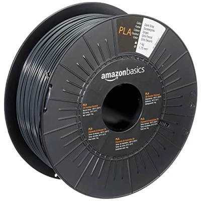 Afbeelding van Amazon Basics PLA filament voor 3D printers, 1,75 mm, donkergrijs, spoel, 1 kg