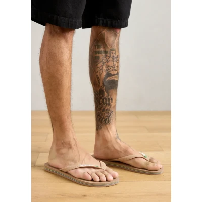 Afbeelding van Havaianas dames Brasil slipper met logo in de kleur Beige, maat: 35/36