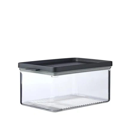 Image de Mepal Boîte à Fromage Omnia avec Couvercle pour Conteneur Réfrigérant Hermétique Insert Anti condensation Fraîcheur Divers Fromages 2000 ml Black