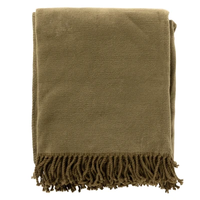 Afbeelding van Hoii ANNABELLA Plaid 150x200 cm Military Olive Groen
