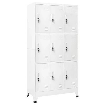Afbeelding van Lockerkast met 9 vakken 90x45x180 cm staal grijs