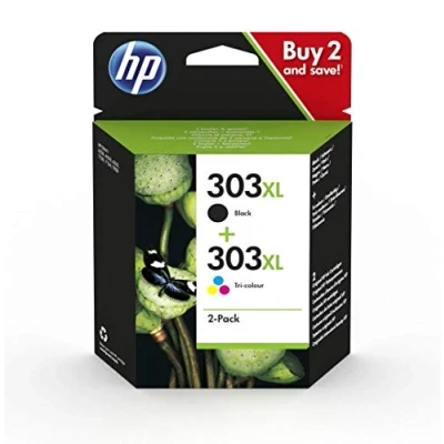 Afbeelding van HP 303XL (3YN10AE) Inktcartridge Zwart + 3 kleuren Voordeelbundel Hoge capaciteit