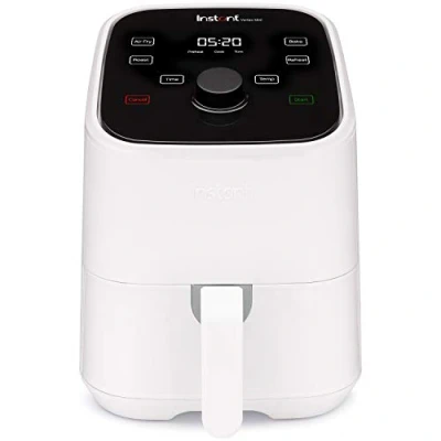 Afbeelding van Instant Pot Vortex Mini Airfyer (wit) 2 liter compact supersnel : tot 20% sneller dan andere heteluchtfriteuses! bakken grillen verwarmen