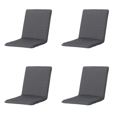 Afbeelding van Madison Stapelstoelkussen Panama grey Ca. 97x49 cm Set van 4