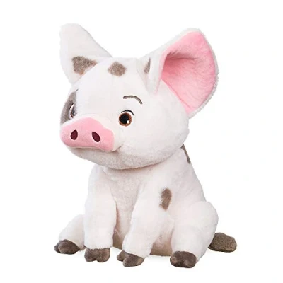 Afbeelding van Disney Store Pua pluche dier, Vaiana, 30 cm, gemaakt van zachte stof met geborduurde details, geschikt voor alle leeftijden.