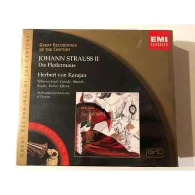 Afbeelding van J. Strauss: Die Fledermaus / Karajan, Schwarzkopf