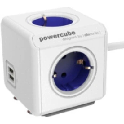 Afbeelding van PowerCube Verlengde USB Blue / Type F (Netherlands/Germany) 1.5m