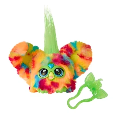 Afbeelding van Furby Furblets Pix Elle mini metgezel, meer dan 45 geluiden, muziek in videogames en Furbish zinnen, meerkleurig elektronisch pluche dier voor meisjes jongens, vanaf 6 jaar