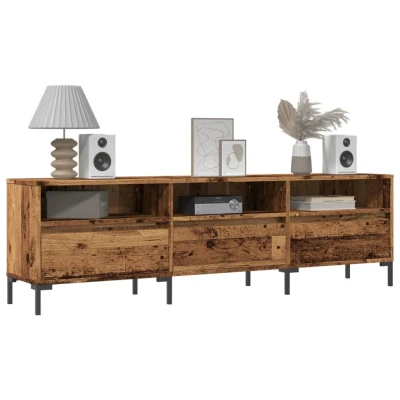 Afbeelding van vidaXL Tv meubel 150x30x44,5 cm bewerkt hout oud houtkleurig