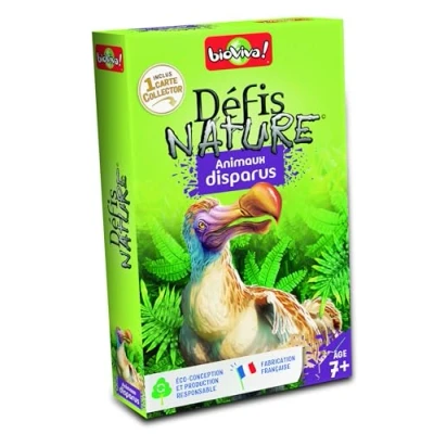 Image de Jeu de cartes Bioviva Défis Nature Animaux disparus