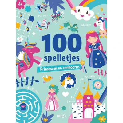 Afbeelding van 100 spelletjes 0 Prinsessen en eenhoorns