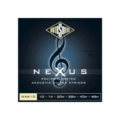 Image de Rotosound NXA10 Jeu de cordes Nexus Coated Phosphor Bronze guitare acoustique 10 50