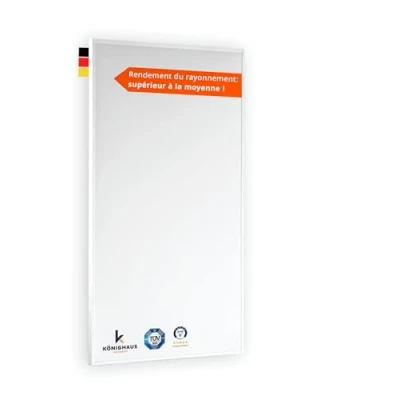 Afbeelding van Könighaus Infraroodverwarming 800 watt met TÜV keuring ✓ Radiator bedrijfstemperatuur in 2 4 minuten voor wandmontage