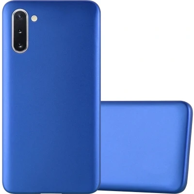 Afbeelding van Cadorabo Hoesje geschikt voor Samsung Galaxy NOTE 10 in METAAL BLAUW Beschermhoes gemaakt van flexibel TPU silicone Case Cover
