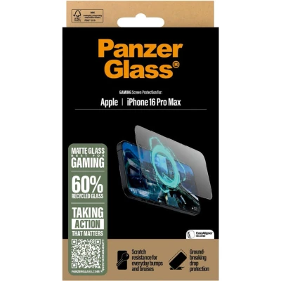 Afbeelding van PanzerGlass Screenprotector Geschikt voor iPhone 16 Pro Max EyeCare