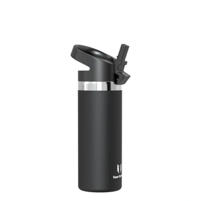 Image de Super Sparrow Gourde Enfant Isotherme 500ml Paille Bouche Large Bouteille sans BPA SwivelSip Gourdes INOX pour Sport, Voyages, L&#039;école