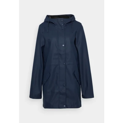 Afbeelding van Vero Moda Tall Vmmalou Coated Jacket Regenjas, Dames, Maat: XS, Navy blazer