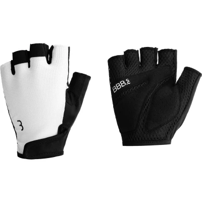 Afbeelding van BBB Cycling CoolSupport Fietshandschoenen Zomer 15 25 C Medium Padding Antislip Handpalm Wielrenhandschoenen Heren &amp; Dames Wit Maat M BBW 72