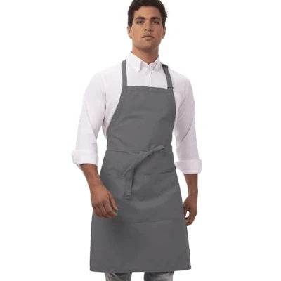 Afbeelding van Chef Works halterschort grijs