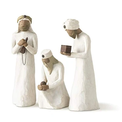 Afbeelding van Willow Tree 26027 Holy Kings Kerstfiguur van hout, 5,08 x 21,59 cm