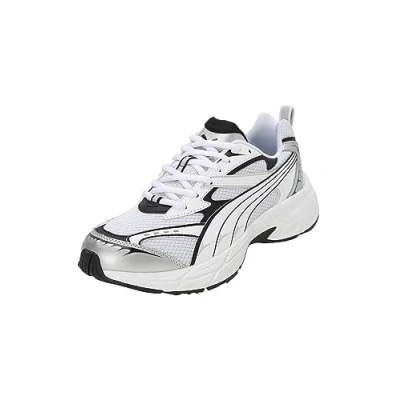 Afbeelding van Puma Morphic BASE Unisex Sneakers laag, Maat: 37, Feather gray/black Imitatieleer/ textiel