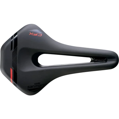 Afbeelding van Selle San Marco Ground Short Cfx Breed Zadel Zwart 155 mm