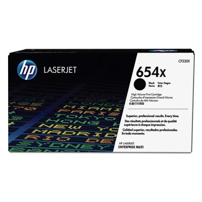 Image de HP 654X toner noir grande capacité LaserJet authentique avec ColorSphere