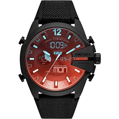 Afbeelding van Diesel heren Mega Chief Horloge DZ4548 in de kleur Zwart