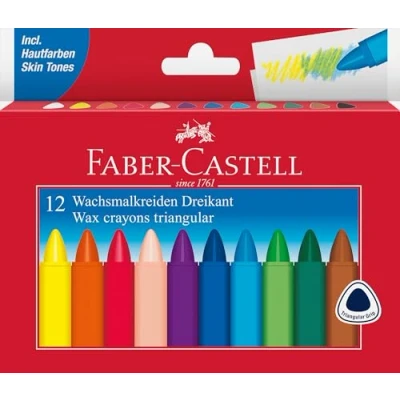 Afbeelding van Faber Castell 120010 Driehoekige waskrijt, 12 stuks