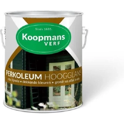Afbeelding van Koopmans Perkoleum Hoogglans Dekkend Ready Mixed 0,75 ltr 240 antiekbruin Buitengevel &amp; Tuin