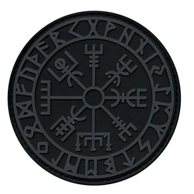 Afbeelding van ACU Subdued Vegvisir Viking Kompas Norse Rune Moraal Tactical PVC Rubber Bevestiging Patch