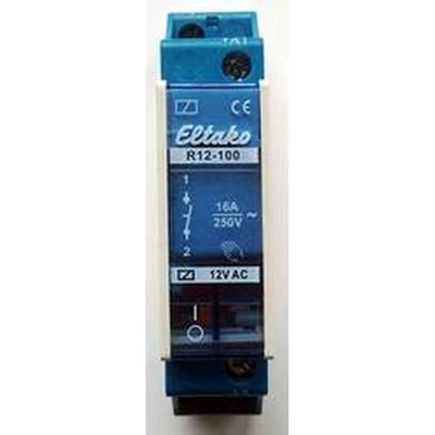 Afbeelding van Eltako R12 100 12V Schakelrelais Nominale spanning: 12 V Schakelstroom (max.): 8 A 1x NO 1 stuk(s)