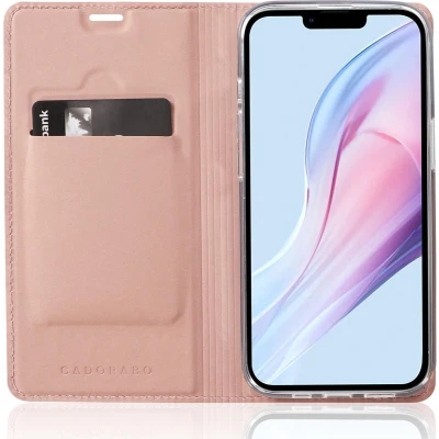 Afbeelding van Cadorabo Hoesje geschikt voor Apple iPhone 13 PRO MAX in CLASSY ROSE GOUD Beschermhoes met magnetische sluiting, standfunctie en kaartvakje Book Case Cover Etui