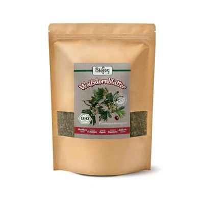 Afbeelding van Biojoy Biologische meidoornthee (250 g), gedroogd en gesneden, meidoornbladeren (Crataegus Monogyna)