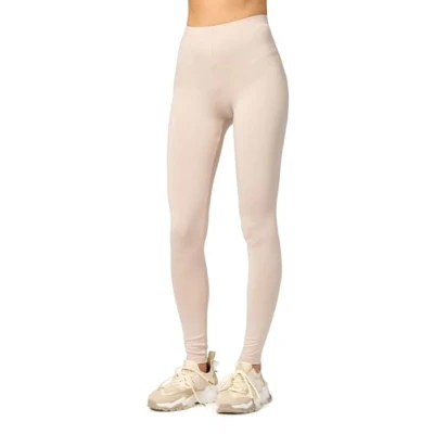 Afbeelding van Merry Style Dames Leggings Sport Vrijetijdsbroek Lang Viscose Sporbroek Yogabroek Beige XXL MS MS10 143 LE