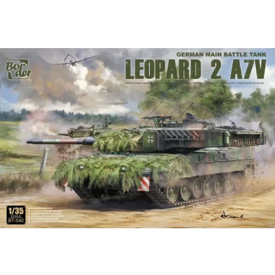 Afbeelding van 1:35 Border Model BT040 Leopard 2 A7V Tank Plastic Modelbouwpakket