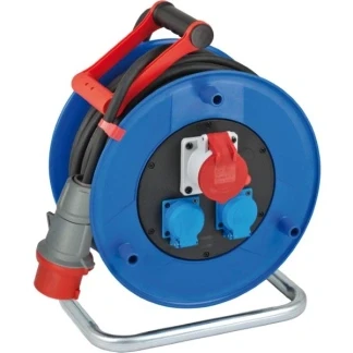 Afbeelding van CEE kabelhaspel Brennenstuhl 30 meter (1 x en 2 Schuko, 5 2.5 mm², IP44, Bouwplaats)