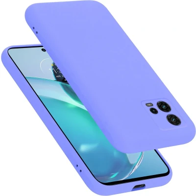 Afbeelding van Cadorabo Hoesje geschikt voor Motorola MOTO G72 in LIQUID LICHT PAARS Beschermhoes gemaakt van flexibel TPU silicone Case Cover
