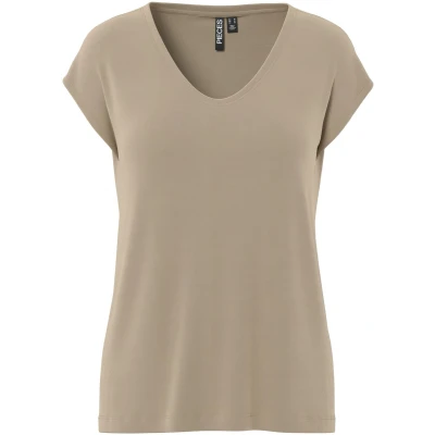 Afbeelding van Pieces T shirt Pckamala Tee Noos Bc 17095260 Silver Mink Dames Maat L