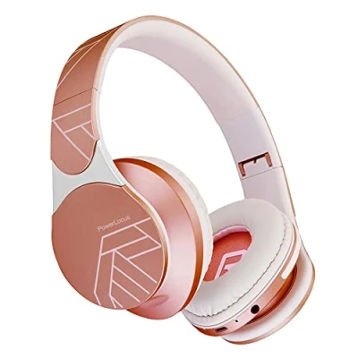 Afbeelding van PowerLocus Edge draadloze Bluetooth hoofdtelefoon, hoofdtelefoon op het oor, hifi stereo, micro SD/TF, met geïntegreerde en opvouwbare microfoon hoes voor