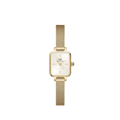 Afbeelding van Daniel Wellington dames Quadro Mini Evergold horloge DW00100656 in de kleur Goud